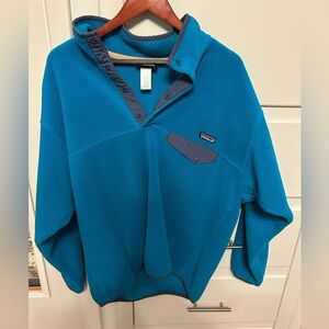 Patagonia Teal Fleece Pullover